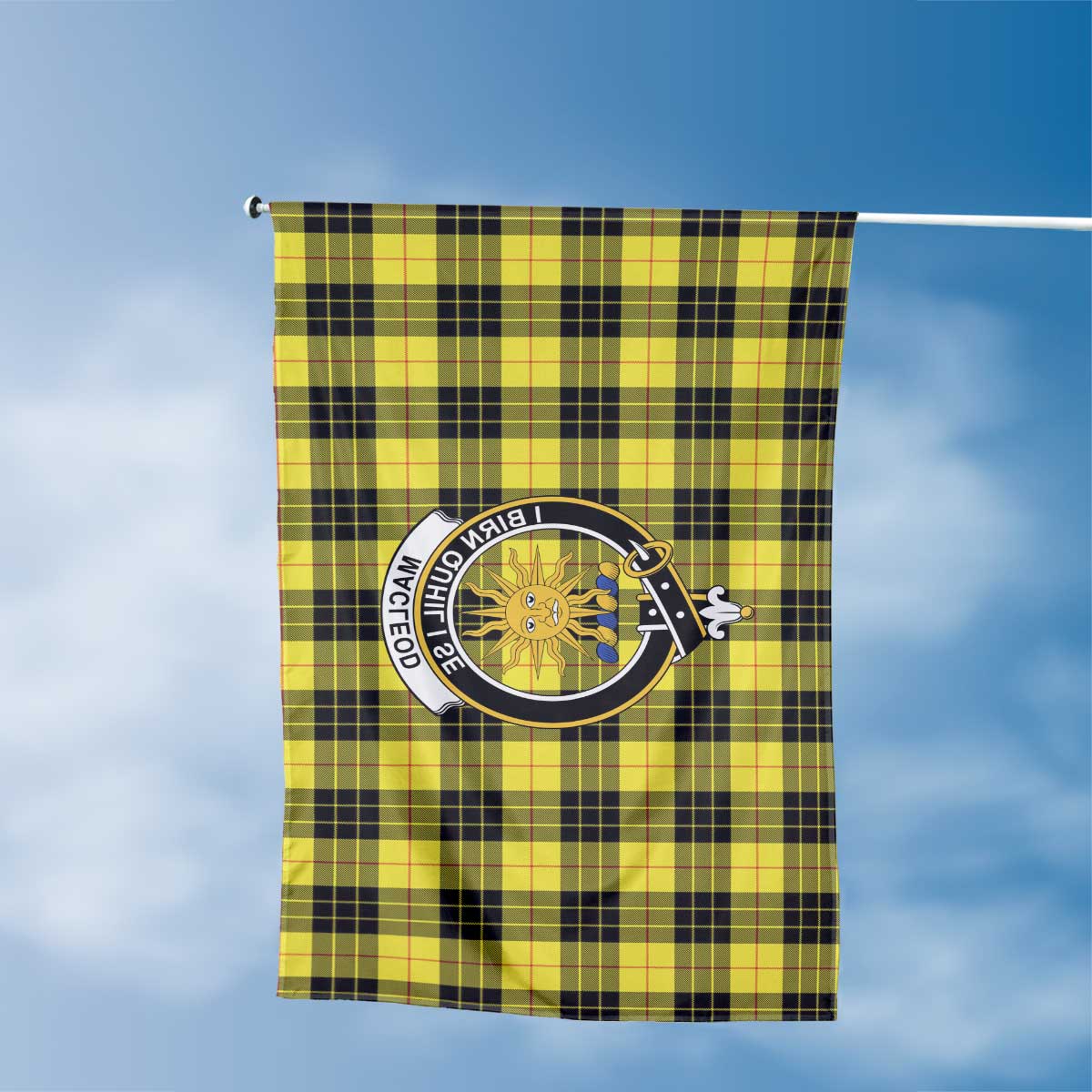 Clan Macleod Of Lewis Tartan Flag Crest And Plaid Basic Style
