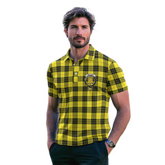 Clan Macleod Of Lewis Tartan Men Polo Shirt Crest And Plaid Basic Style