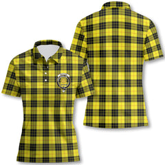 Clan Macleod Of Lewis Tartan Women Polo Shirt Crest And Plaid Basic Style