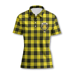 Clan Macleod Of Lewis Tartan Women Polo Shirt Crest And Plaid Basic Style