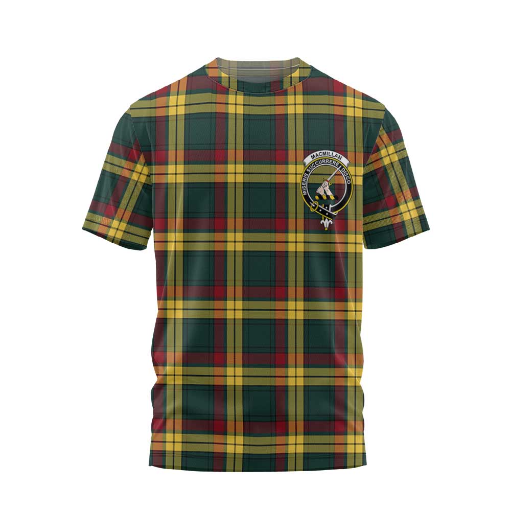 Clan Macmillan Tartan Women T Shirt Crest And Plaid Basic Style