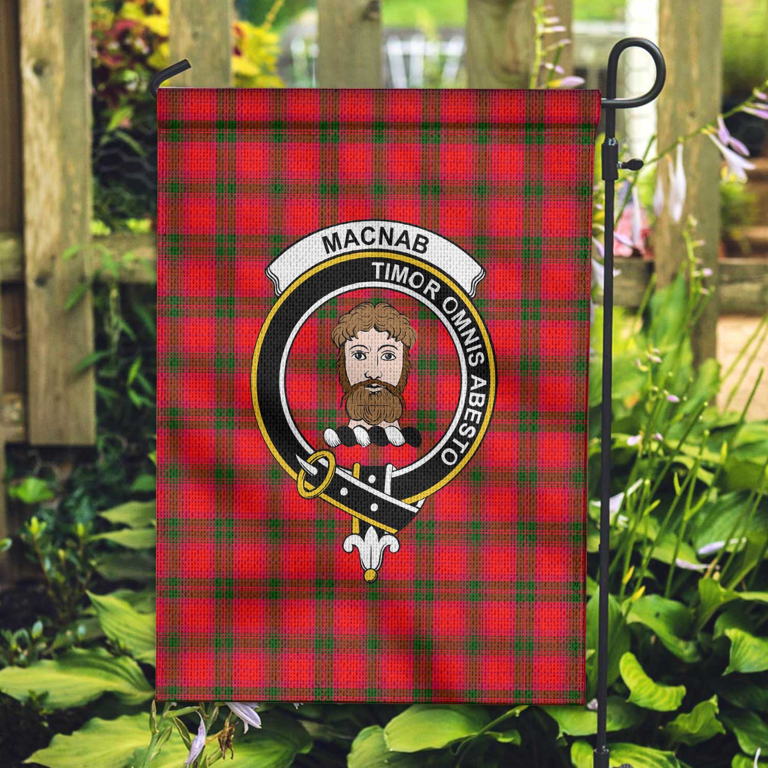 Clan Macnab Tartan Garden Flag Crest And Plaid Basic Style