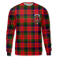 Clan Macnaughten Tartan Women Sweatshirt Crest And Plaid Basic Style