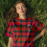Clan Macnaughten Tartan Women T Shirt Crest And Plaid Basic Style