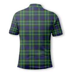 Clan Macneil Of Colonsay Tartan Golf Men Polo Shirt Crest And Plaid Basic Style