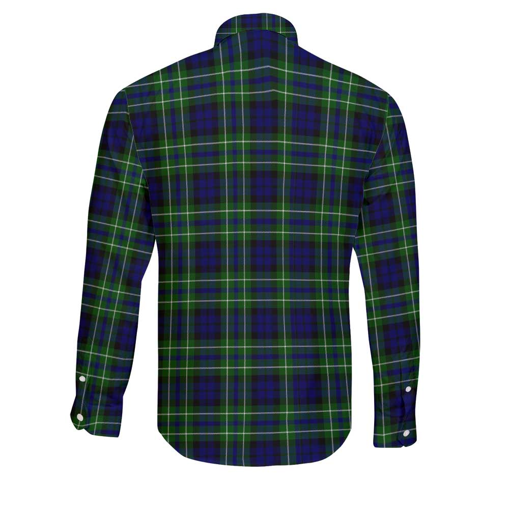 Clan Macneil Of Colonsay Tartan Long Sleeve Button Shirt Crest And Plaid Basic Style