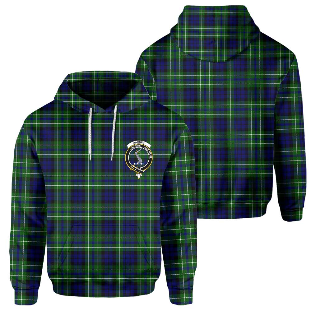 Clan Macneil Of Colonsay Tartan Men Hoodie Crest And Plaid Basic Style