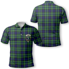 Clan Macneil Of Colonsay Tartan Men Polo Shirt Crest And Plaid Basic Style