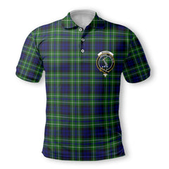 Clan Macneil Of Colonsay Tartan Men Polo Shirt Crest And Plaid Basic Style