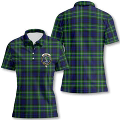 Clan Macneil Of Colonsay Tartan Women Polo Shirt Crest And Plaid Basic Style