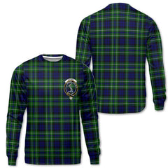 Clan Macneil Of Colonsay Tartan Women Sweatshirt Crest And Plaid Basic Style