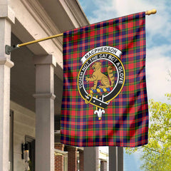Clan Macpherson Tartan Garden Flag Crest And Plaid Basic Style