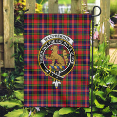Clan Macpherson Tartan Garden Flag Crest And Plaid Basic Style