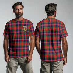 Clan Macpherson Tartan Men T Shirt Crest And Plaid Basic Style