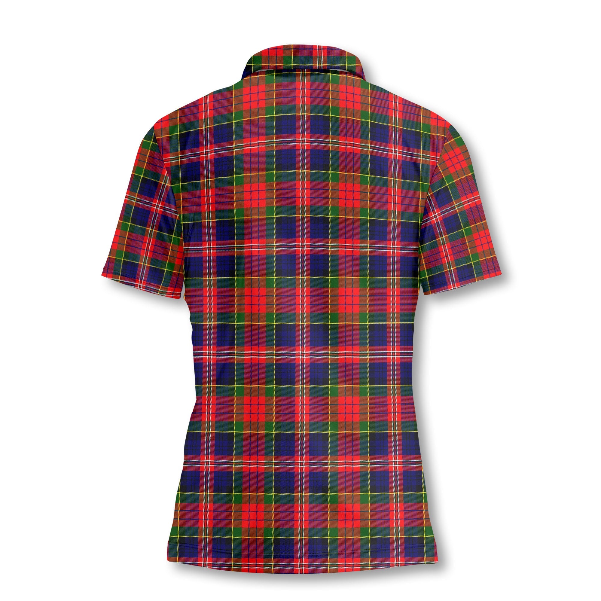 Clan Macpherson Tartan Women Polo Shirt Crest And Plaid Basic Style