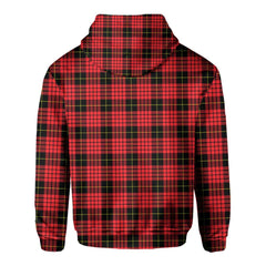 Clan Macqueen Tartan Men Hoodie Crest And Plaid Basic Style
