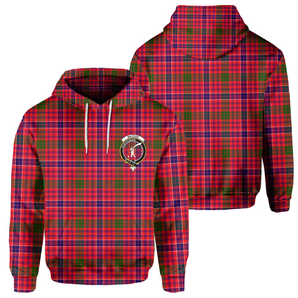 Clan Macrae Tartan Men Hoodie Crest And Plaid Basic Style