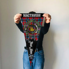 Clan Mactavish Tartan Felt Pennant Crest And Plaid Basic Style