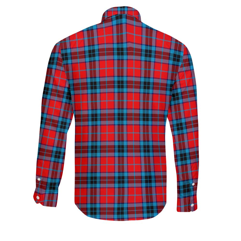 Clan Mactavish Tartan Long Sleeve Button Shirt Crest And Plaid Basic Style