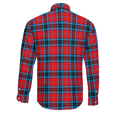 Clan Mactavish Tartan Long Sleeve Button Shirt Crest And Plaid Basic Style