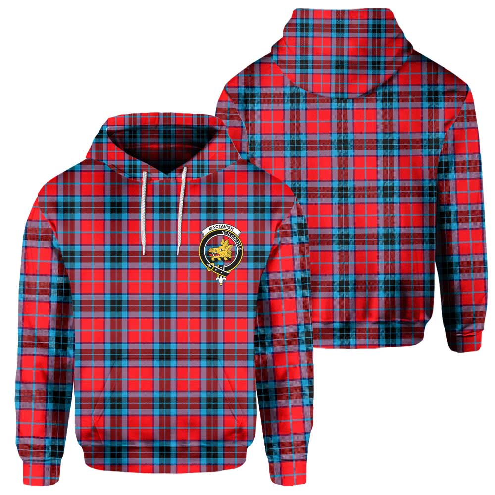 Clan Mactavish Tartan Men Hoodie Crest And Plaid Basic Style