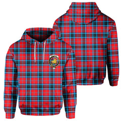 Clan Mactavish Tartan Men Hoodie Crest And Plaid Basic Style