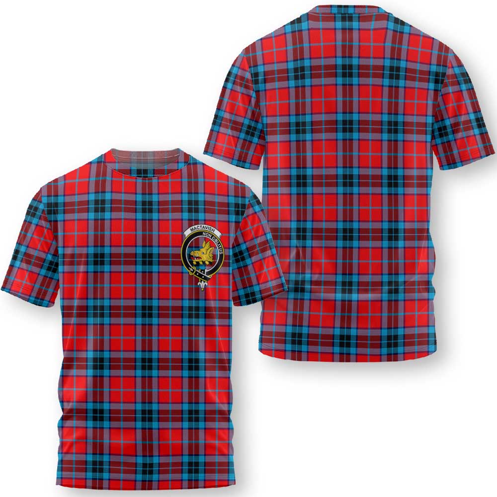 Clan Mactavish Tartan Men T Shirt Crest And Plaid Basic Style