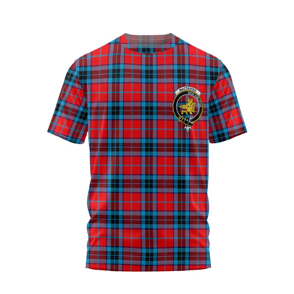 Clan Mactavish Tartan Men T Shirt Crest And Plaid Basic Style