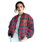 Clan Mactavish Tartan Women Bomber Jacket Crest And Plaid Basic Style