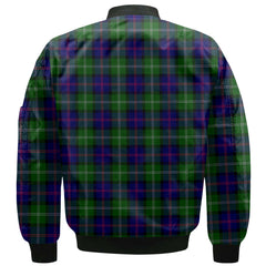 Clan Macthomas Tartan Men Bomber Jacket Crest And Plaid Basic Style