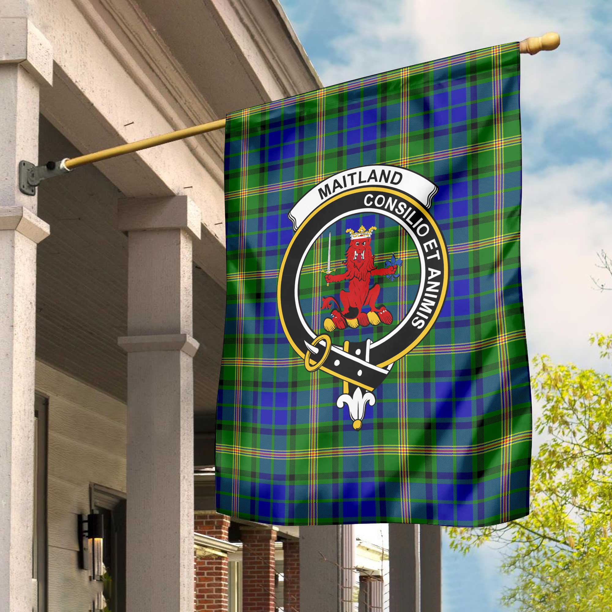 Clan Maitland Tartan Garden Flag Crest And Plaid Basic Style