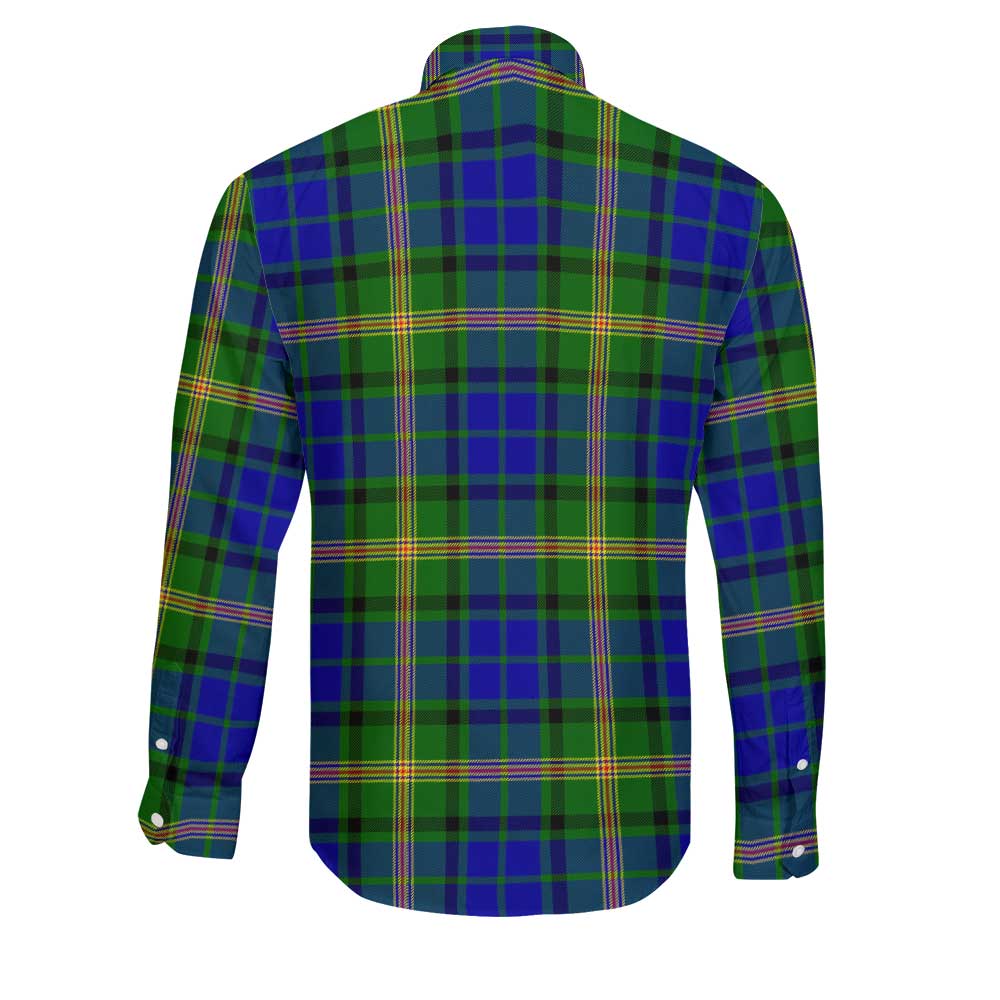 Clan Maitland Tartan Long Sleeve Button Shirt Crest And Plaid Basic Style