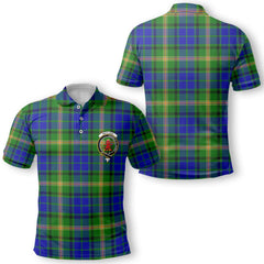 Clan Maitland Tartan Men Polo Shirt Crest And Plaid Basic Style