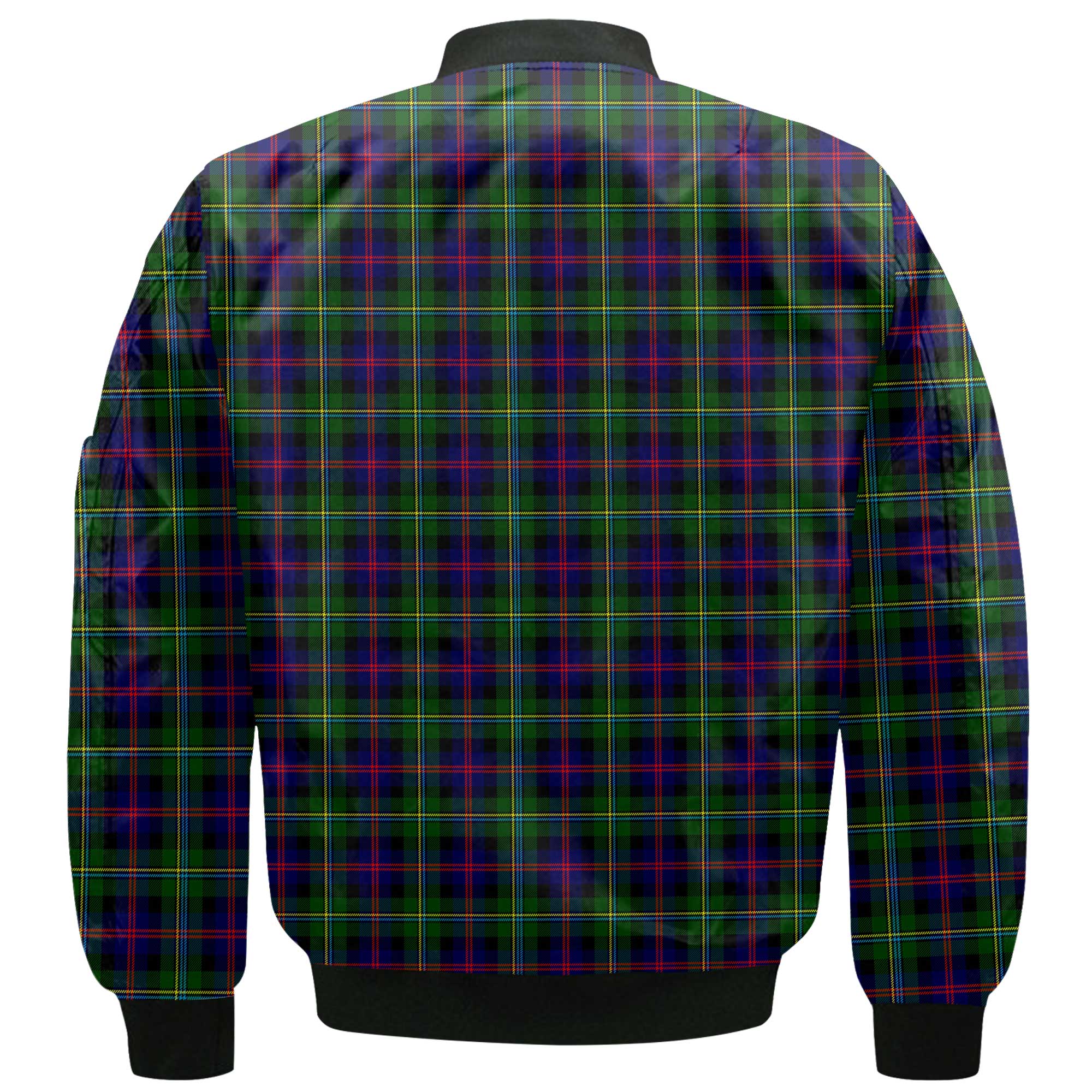 Clan Malcolm Tartan Men Bomber Jacket Crest And Plaid Basic Style