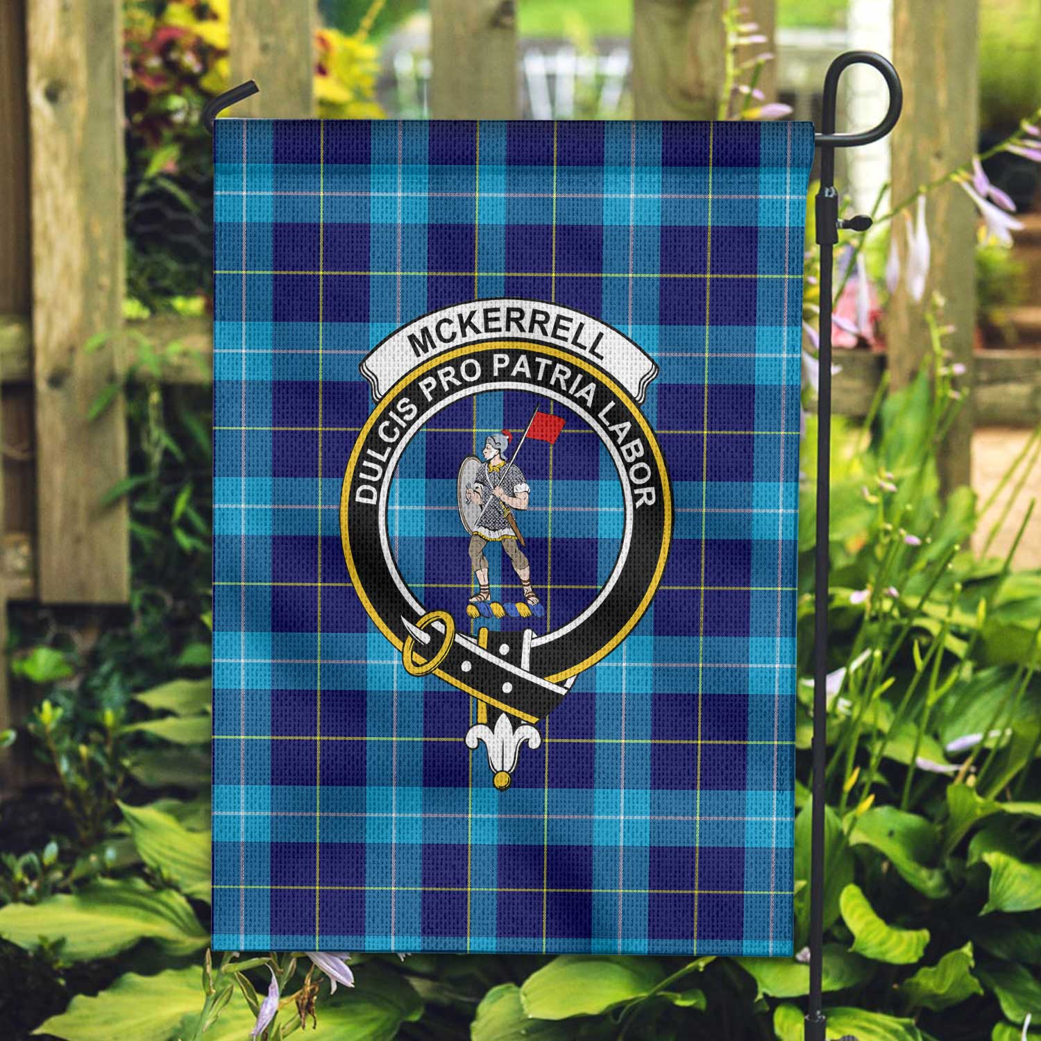 Clan Mckerrell Tartan Garden Flag Crest And Plaid Basic Style