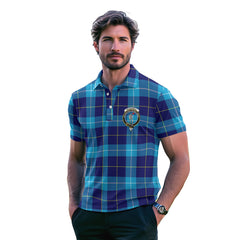 Clan Mckerrell Tartan Golf Men Polo Shirt Crest And Plaid Basic Style