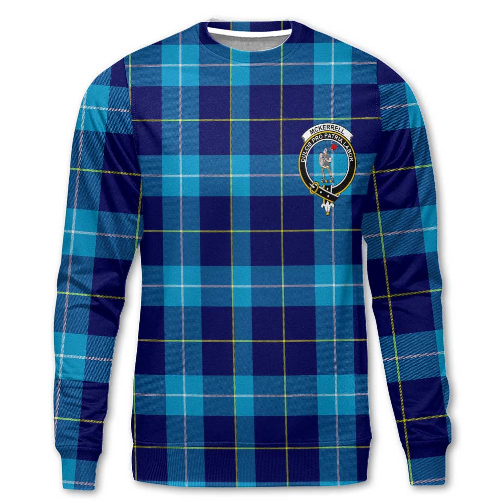 Clan Mckerrell Tartan Men Sweatshirt Crest And Plaid Basic Style