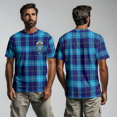 Clan Mckerrell Tartan Men T Shirt Crest And Plaid Basic Style