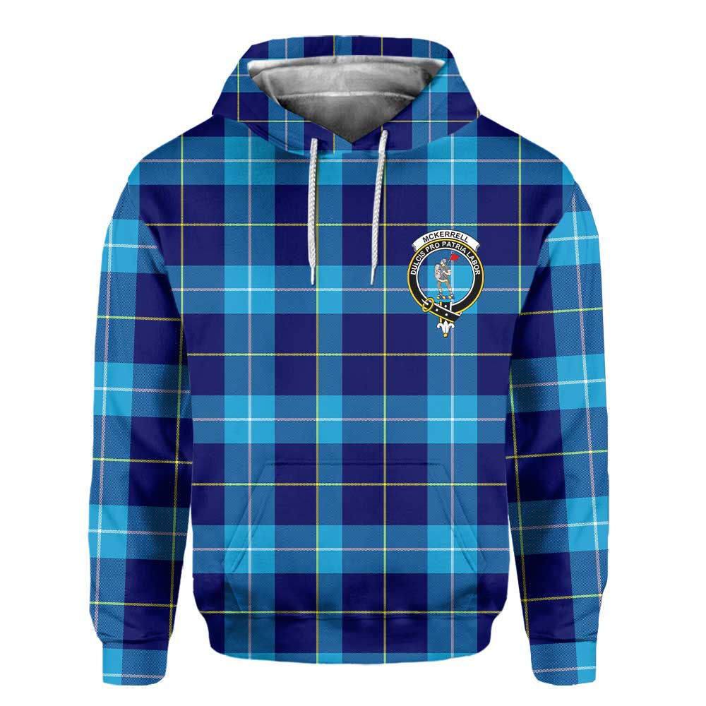 Clan Mckerrell Tartan Women Hoodie Crest And Plaid Basic Style