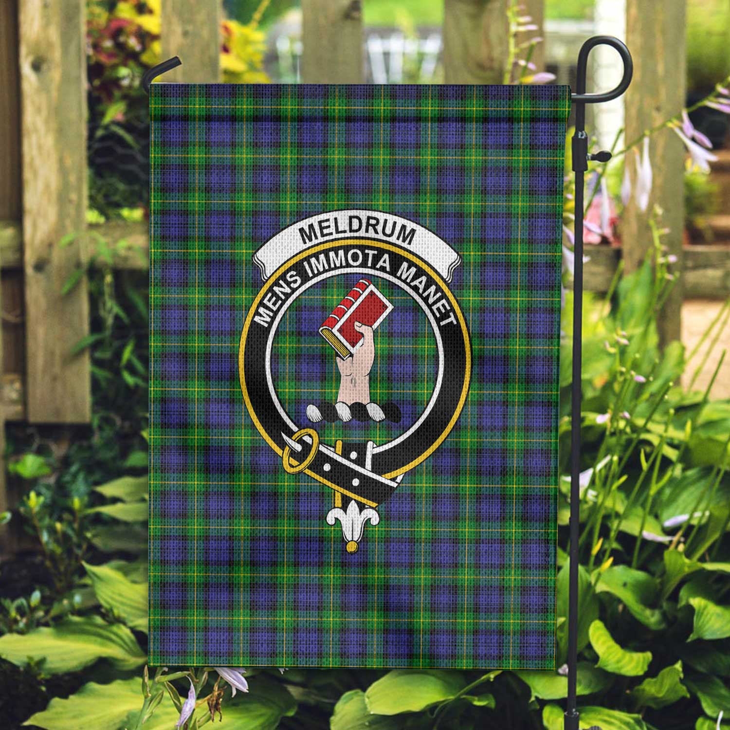Clan Meldrum Tartan Garden Flag Crest And Plaid Basic Style