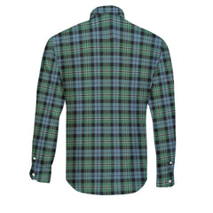 Clan Melville Tartan Long Sleeve Button Shirt Crest And Plaid Basic Style