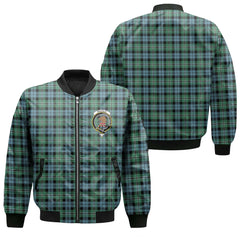 Clan Melville Tartan Women Bomber Jacket Crest And Plaid Basic Style