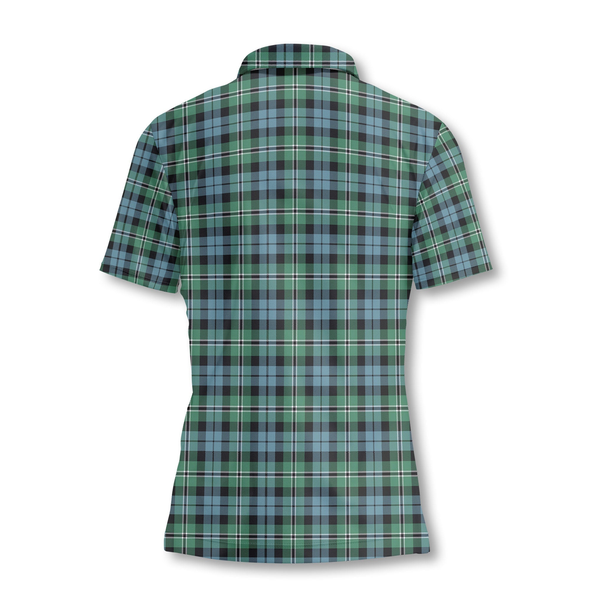 Clan Melville Tartan Women Polo Shirt Crest And Plaid Basic Style