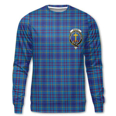 Clan Mercer Tartan Men Sweatshirt Crest And Plaid Basic Style
