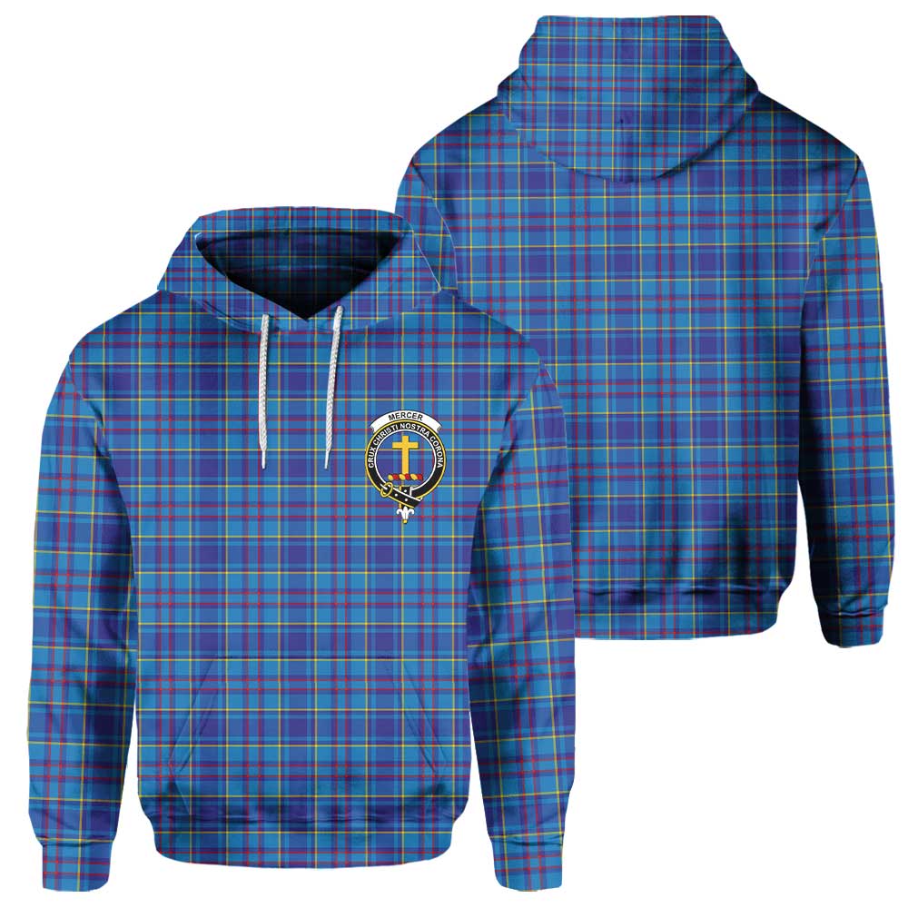 Clan Mercer Tartan Women Hoodie Crest And Plaid Basic Style