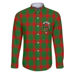 Clan Middleton Tartan Long Sleeve Button Shirt Crest And Plaid Basic Style