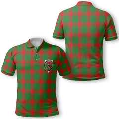 Clan Middleton Tartan Men Polo Shirt Crest And Plaid Basic Style