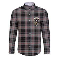 Clan Moffat Tartan Long Sleeve Button Shirt Crest And Plaid Basic Style