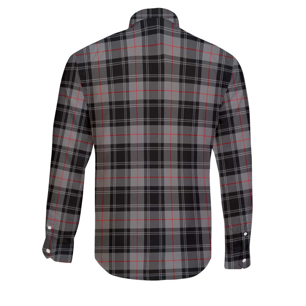 Clan Moffat Tartan Long Sleeve Button Shirt Crest And Plaid Basic Style