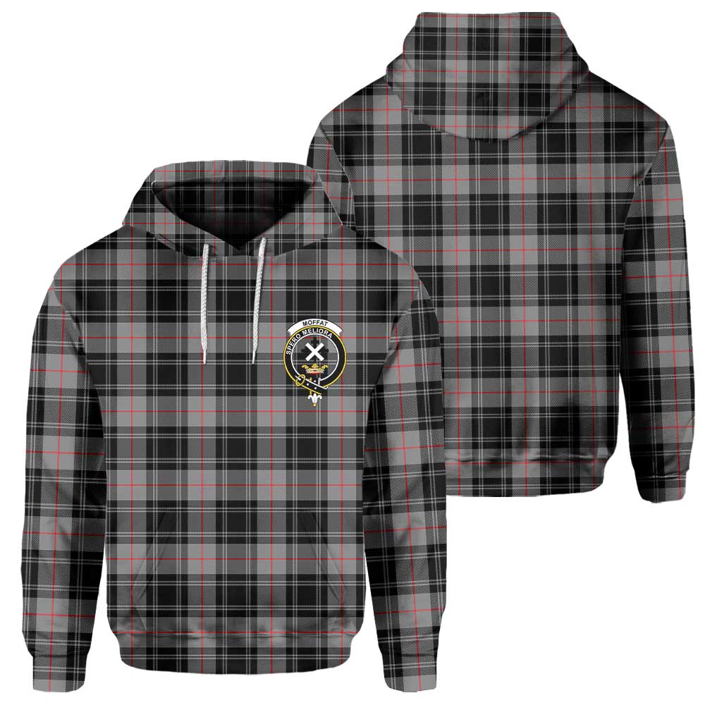 Clan Moffat Tartan Men Hoodie Crest And Plaid Basic Style
